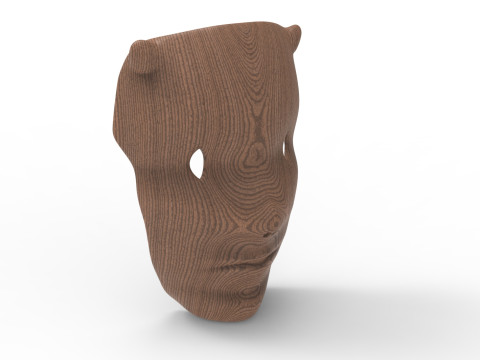 Forest face mask 3D-Modell