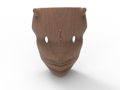 Forest face mask 3D-Modell