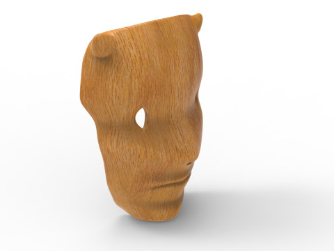 Forest face mask 3D-Modell