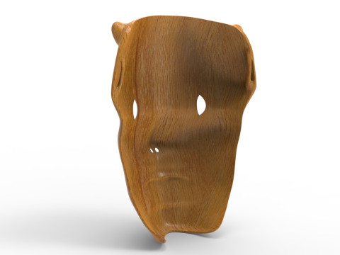 Forest face mask 3D-Modell