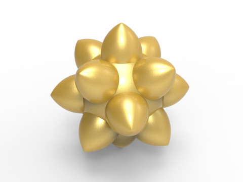 Disdyakis Dodecahedron Model Cetak 3D