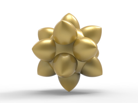 Disdyakis Dodecahedron Model Cetak 3D