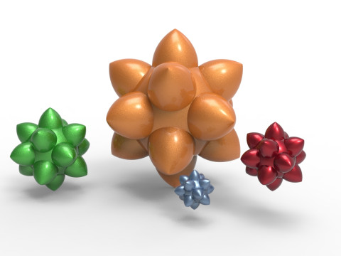 Disdyakis Dodecahedron Model Cetak 3D