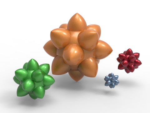 Disdyakis Dodecahedron Model Cetak 3D