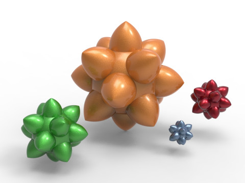 Disdyakis Dodecahedron Model Cetak 3D