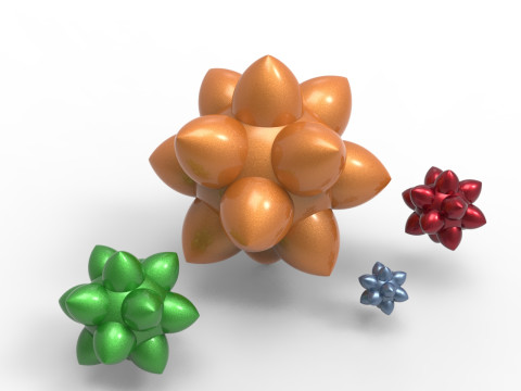 Disdyakis Dodecahedron Model Cetak 3D