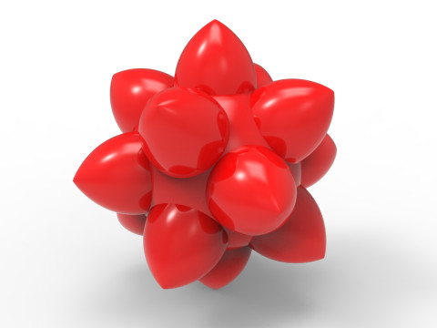 Disdyakis Dodecahedron Model Cetak 3D