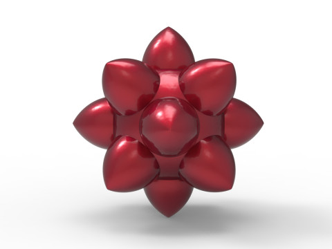 Disdyakis Dodecahedron Model Cetak 3D