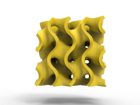 자이로이드 구조 3D 모델