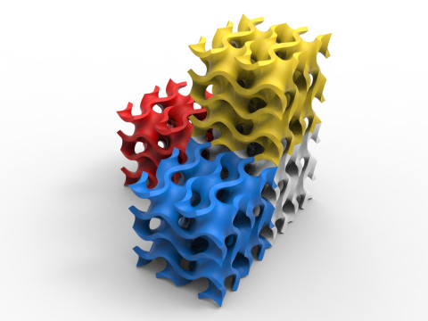 자이로이드 구조 3D 모델