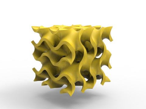 자이로이드 구조 3D 모델