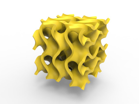 자이로이드 구조 3D 모델