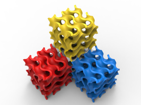 자이로이드 구조 3D 모델