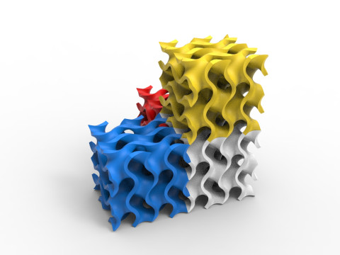 자이로이드 구조 3D 모델