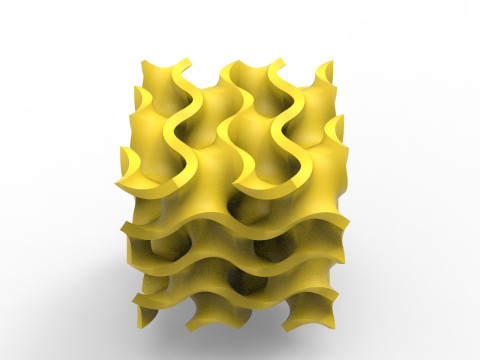 자이로이드 구조 3D 모델