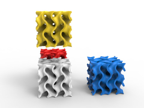 자이로이드 구조 3D 모델