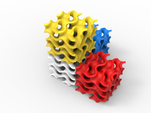 자이로이드 구조 3D 모델