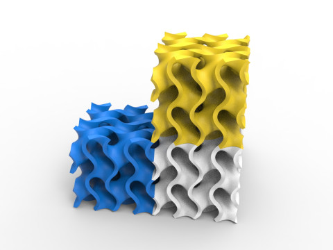 자이로이드 구조 3D 모델