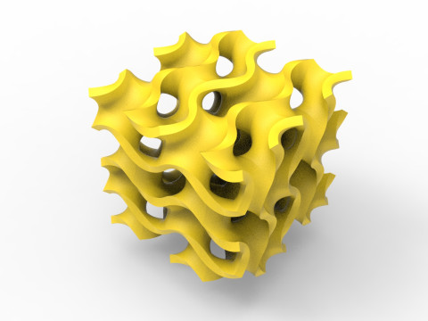 자이로이드 구조 3D 모델