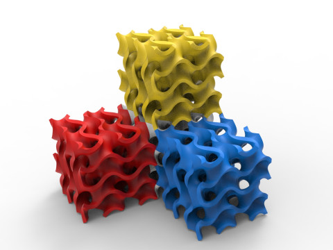 자이로이드 구조 3D 모델