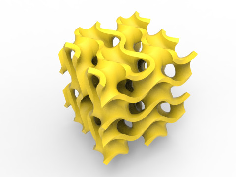 자이로이드 구조 3D 모델