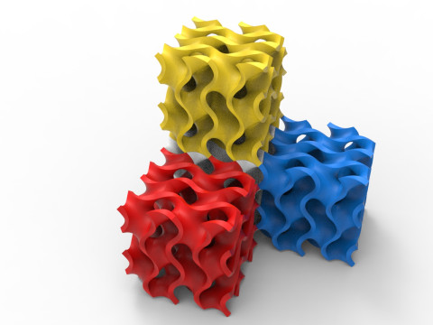 자이로이드 구조 3D 모델