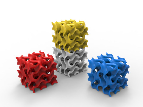 자이로이드 구조 3D 모델