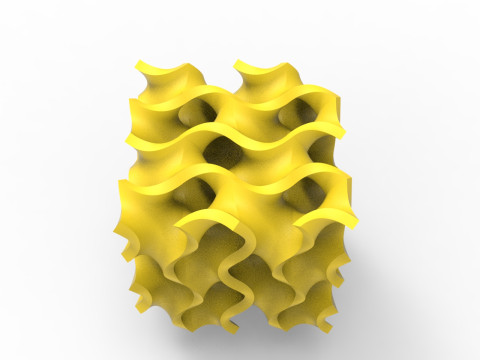 자이로이드 구조 3D 모델