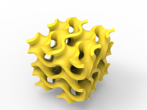 자이로이드 구조 3D 모델