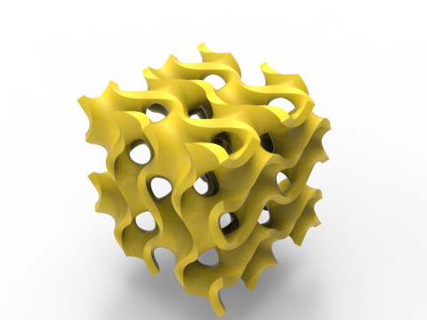 자이로이드 구조 3D 모델