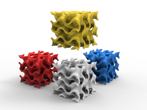 자이로이드 구조 3D 모델