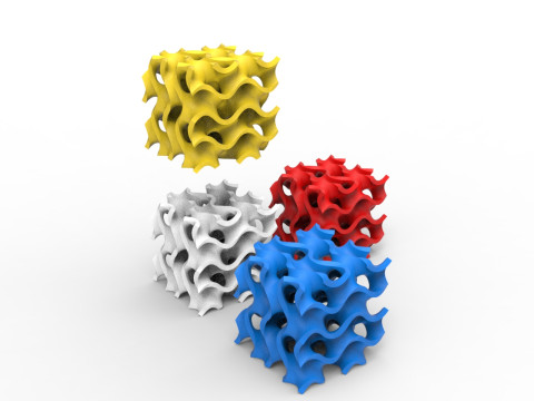 자이로이드 구조 3D 모델