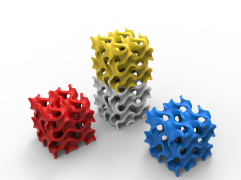 자이로이드 구조 3D 모델