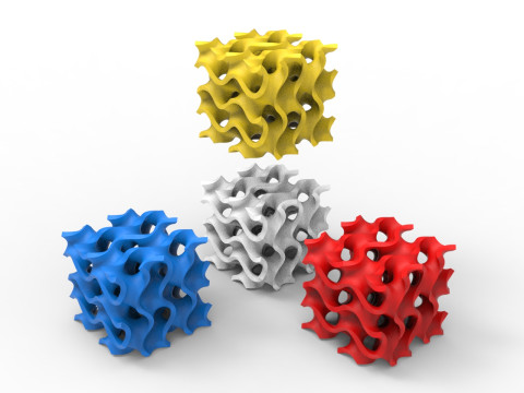 자이로이드 구조 3D 모델