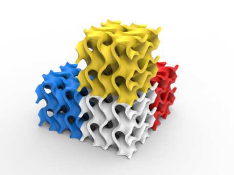 자이로이드 구조 3D 모델