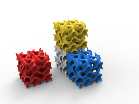 자이로이드 구조 3D 모델