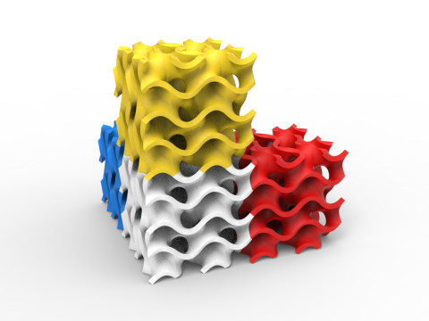 자이로이드 구조 3D 모델