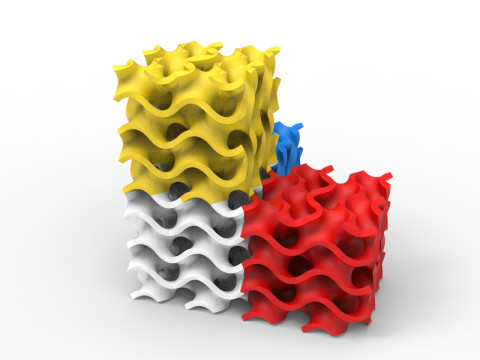 자이로이드 구조 3D 모델