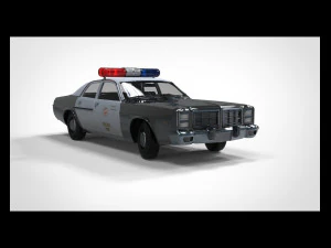 경찰차 3D 모델