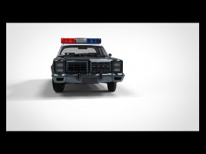 Police car 3D 模型