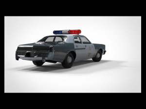 Police car 3D 模型