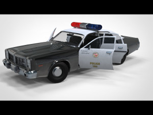 Police car 3D 模型