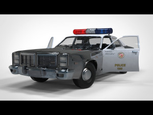Police car 3D 模型