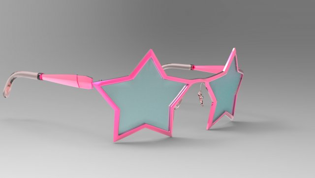 Glasses 3D Model .c4d .max .obj .3ds .fbx .stl .blend 