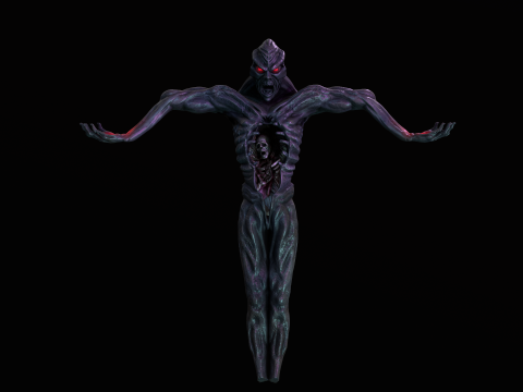 Statue From Outworld Mortal Kombat 1995 3D Model