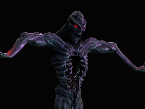 Statue From Outworld Mortal Kombat 1995 3D Model