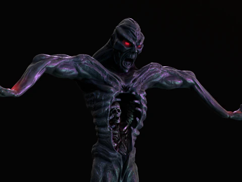 Statue From Outworld Mortal Kombat 1995 3D Model