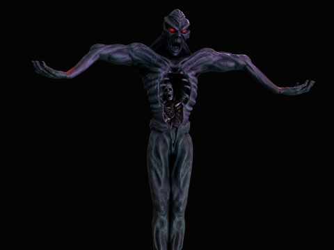 Statue From Outworld Mortal Kombat 1995 3D Model