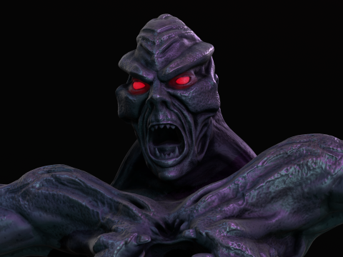 Statue From Outworld Mortal Kombat 1995 3D Model