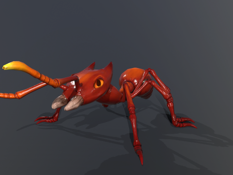 Ant Stylized Modello 3D